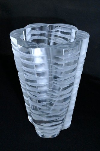 Grand vase cristal signé - vase,
