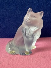 Lalique Cristal Chat Art Déco