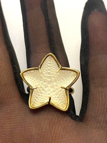 Bague métal doré - bague, pâte
