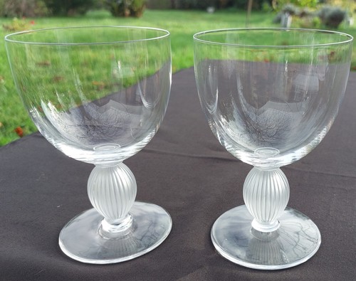Paire verres eau - eau, cristal