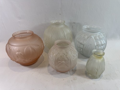 Lot vases art déco verre - 5,